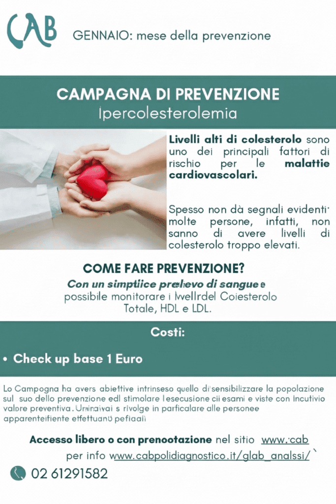 prevenzione colesterolo cinisello balsamo